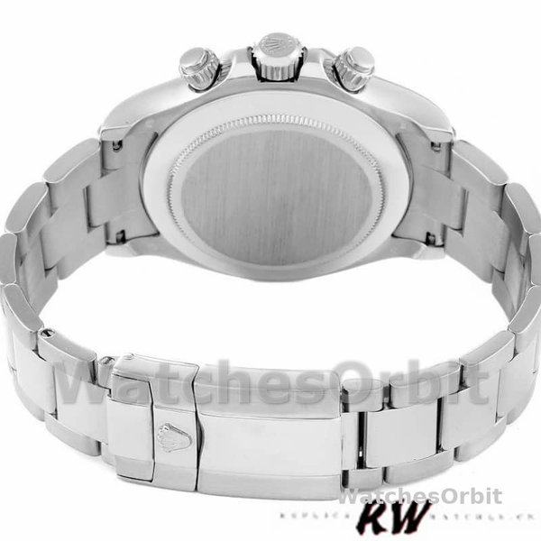 Replica Heren Rolex Cosmograph Daytona-116509, 40mm, Witgoud, Witte Arabische Wijzerplaat