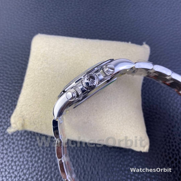 Replica Heren Rolex Cosmograph Daytona-116509, 40mm, Witgoud, Witte Arabische Wijzerplaat