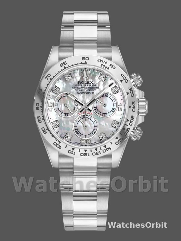 Rolex Cosmograph Daytona 116509 White Mother of Pearl Dial 40MM Mens Replica Watch