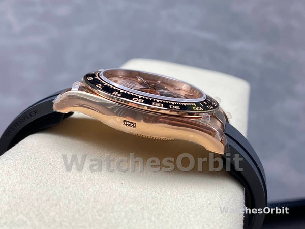 Replica Rolex Cosmograph Daytona 40mm Heren-116515LN-Zwart Roze Wijzerplaat Roze