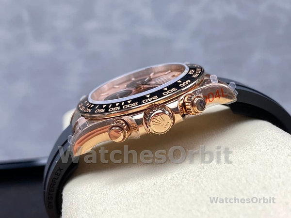 Replica Rolex Cosmograph Daytona 40mm Heren-116515LN-Zwart Roze Wijzerplaat Roze