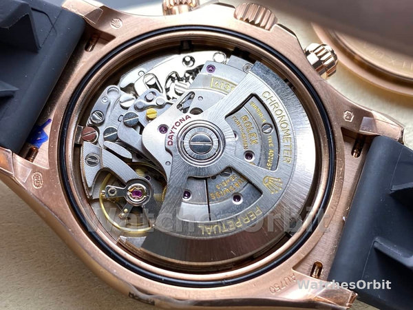 Replica Rolex Cosmograph Daytona 40mm Heren-116515LN-Zwart Roze Wijzerplaat Roze