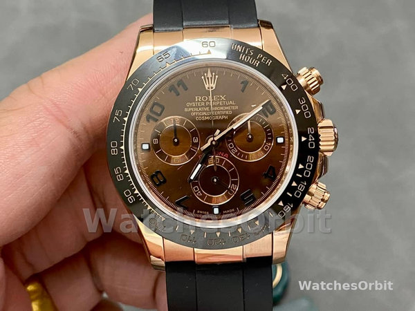 Replica Rolex Cosmograph Daytona 40mm Heren-116515LN-Chocolade Arabische Wijzerplaat