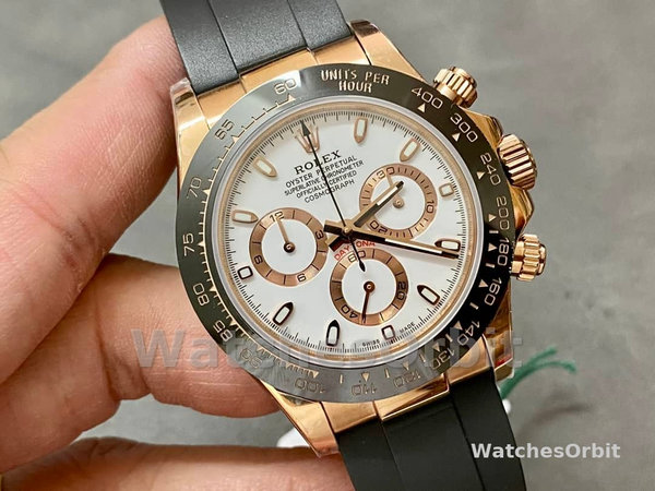 Replica Rolex Cosmograph Daytona 116515LN Everose Gold Ivory Dial 40mm Herren Replica Uhr, Replika Uhren, Kompromisslose Präzision
