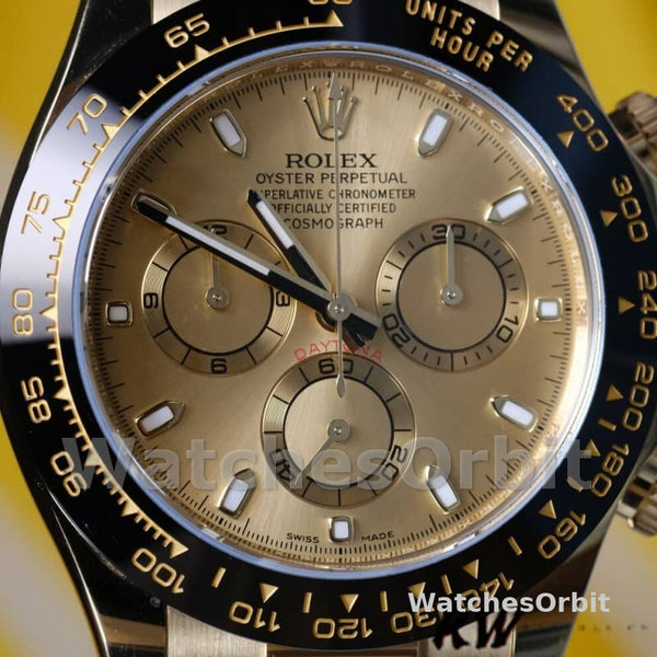 Mens Rolex Cosmograph Daytona 40mm Mens-116518-Champagne Dial-Automatic Champagne Replica Image