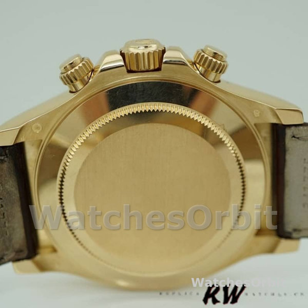 Replica Rolex Cosmograph Daytona 40mm Uomo-116518-oro giallo-quadrante blu Blu