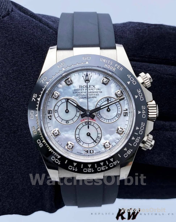 Replica Rolex Cosmograph Daytona 40mm Heren-116519-Parelmoer Wijzerplaat MOP