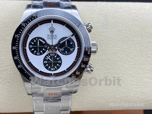 Replica Rolex Cosmograph Daytona 116520 Bamford Paul Newman White Dial Steel 40mm Herrenuhr Sammlerstück