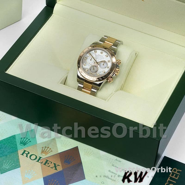 Replica Rolex Cosmograph Daytona 40mm Heren-116523-Diamond-MOP Wijzerplaat MOP