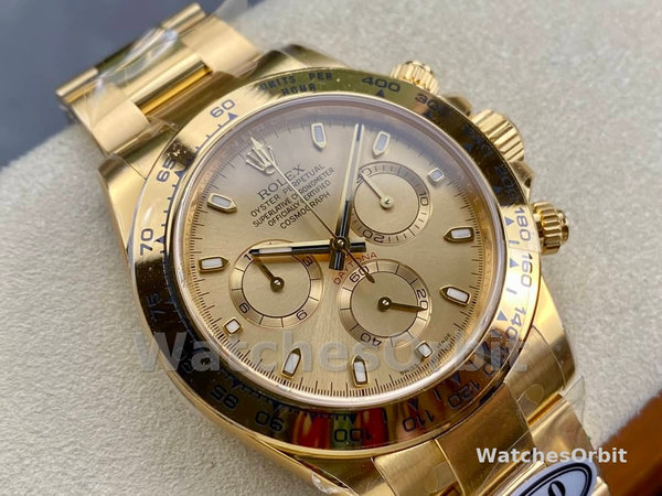 Mens Rolex Cosmograph Daytona-116528, 40mm, Champagne Index Dial, Men’s Champagne Replica Watch Image