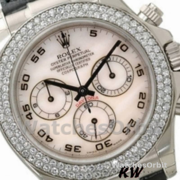 Rolex Cosmograph Daytona 116589 White MOP Arabic Dial 40MM Mens Replica Watch