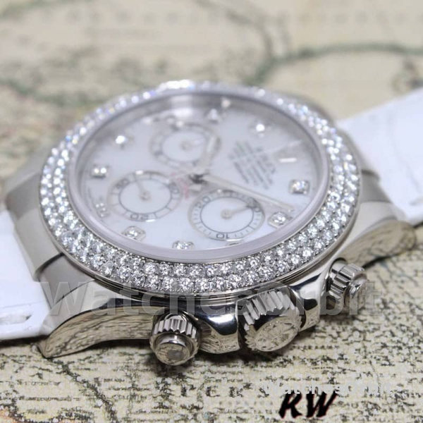 Mens Rolex Cosmograph Daytona-116589, 40mm, White MOP Diamond Dial, Men’s MOP Replica Watch Image
