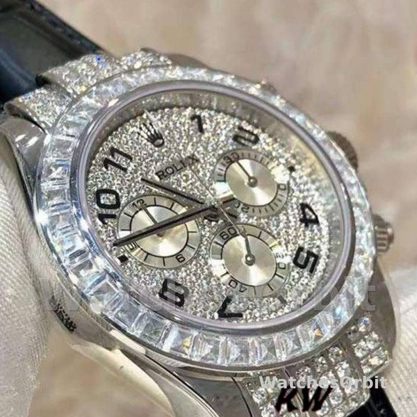 Replica Rolex Cosmograph Daytona 40mm Heren-116599-Pave Diamond Dial pave diamond