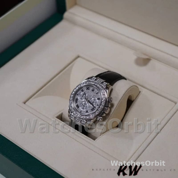 Replica Rolex Cosmograph Daytona 40mm Heren-116599-Pave Diamond Dial pave diamond