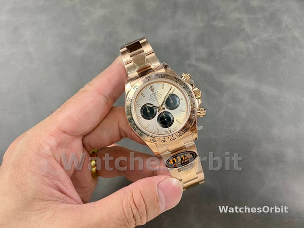 Rolex Cosmograph Daytona 126505 0003 Oyster Bracelet Rose Champagne Dial 40mm Mens Replica Watch