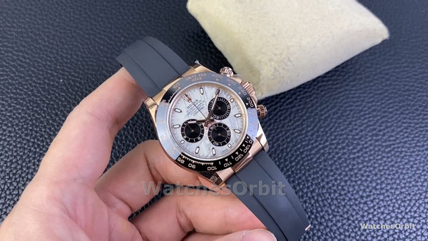 Men's Rolex Cosmograph Daytona 40mm Meteorite Dial Everose Gold - 116515LN 0055 Meteorite Dial