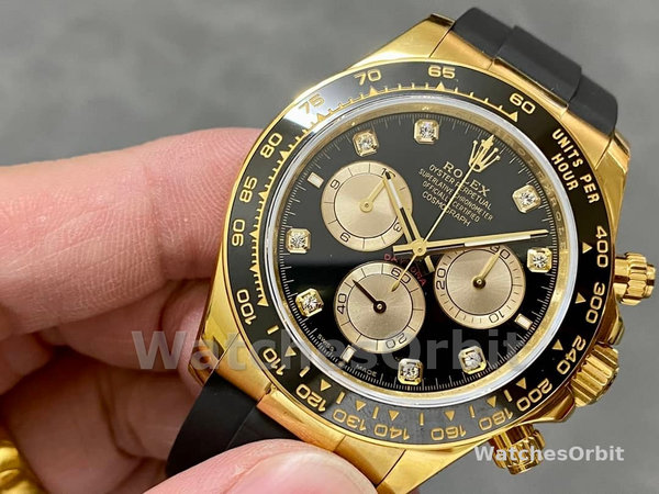 Rolex Cosmograph Daytona 40 Yellow Gold Balck Rubber m126518ln 0006