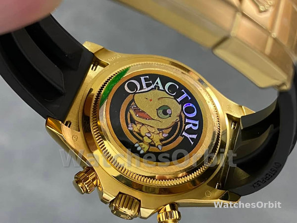 Rolex Cosmograph Daytona 40 Yellow Gold Balck Rubber m126518ln 0006