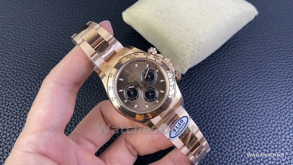 Replica Rolex Cosmograph Daytona 116505 Everose 40mm Quadrante Cioccolato Uomo Quadrante Cioccolato