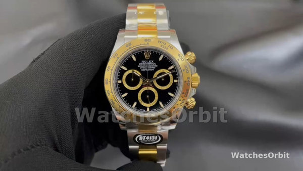 Men's Rolex Cosmograph Daytona-126503 0003, 40mm, Oystersteel & 18K Yellow Gold, Black