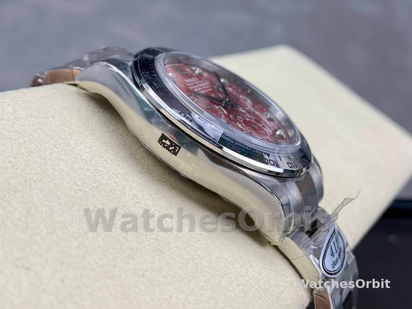 Replica Rolex Cosmograph Daytona witgoud rubelliet wijzerplaat 116509 40MM rode wijzerplaat
