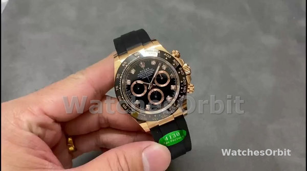 Men's Rolex Cosmograph Daytona 116515ln Rose Gold Case Black Dial 0057 Black Dial