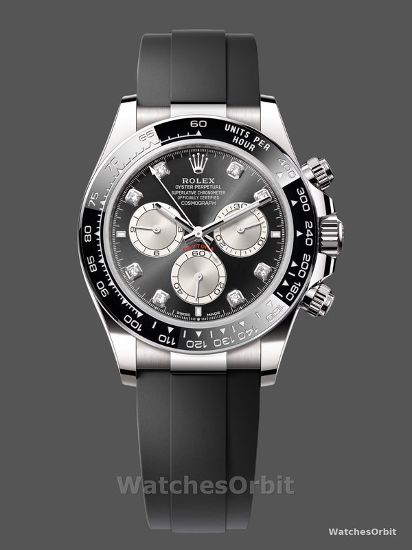 Rolex Cosmograph Daytona White Gold 126519LN 0004 Bright Black Steel Diamond