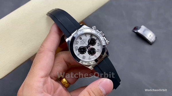 Men's Rolex Cosmograph Daytona White Gold Panda Dial 116519 White Dial