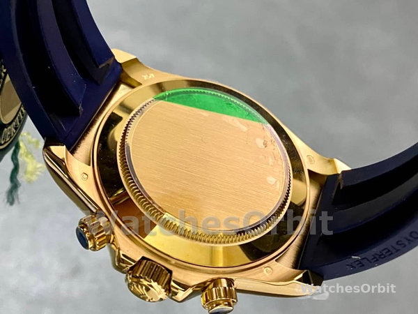 Rolex Cosmograph Daytona Yellow Gold Case Blue Dial 116518 Men's Watch