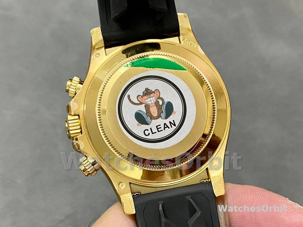 Rolex Cosmograph Daytona Yellow Gold Case Silver Dial 116518 Men's Watch