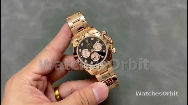 Men's Rolex Daytona-116508, 40mm, Yellow Gold, Black Dial, Men’s Black