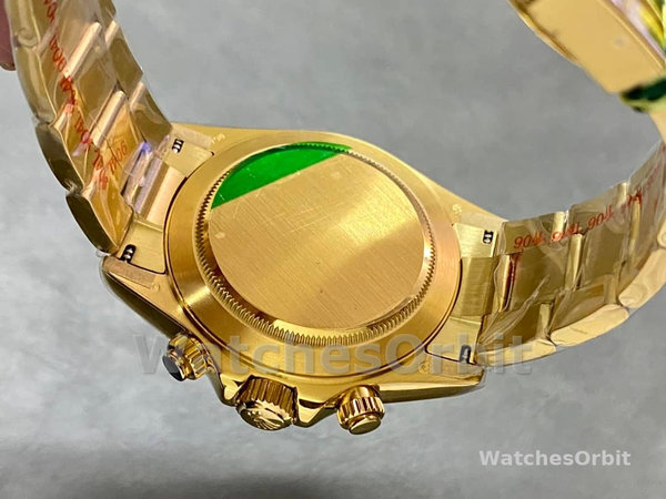 Rolex Daytona 116508 Yellow Gold Champagne Index Dial 40MM Mens Replica Watch