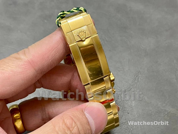 Rolex Daytona 116508 Yellow Gold Champagne Index Dial 40MM Mens Replica Watch
