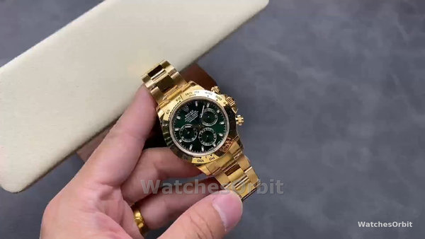 Men's Rolex Daytona-116508, 40mm, Yellow Gold, Green Index Dial, Men’s Green