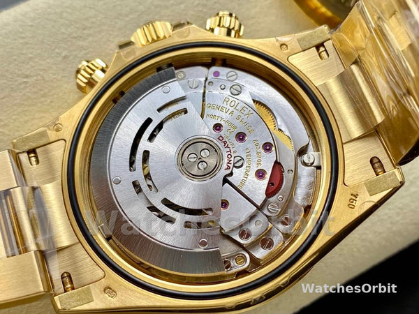 Replica Rolex Daytona 116508 Gelbgold Grünes Index-Zifferblatt 40MM Herren Replica Uhr Kompromisslose Präzision