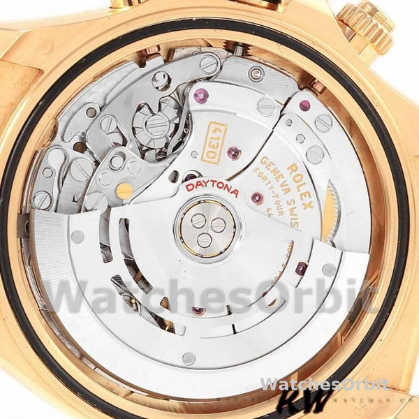 Mens Rolex Daytona 40mm Mens-116518-MOP Diamond Dial-Brown Leather Strap MOP Diamond Replica Image