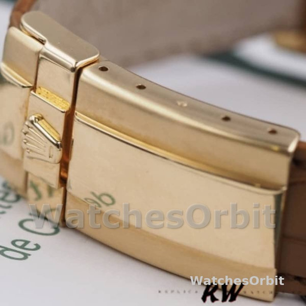 Replica Rolex Daytona 40mm Uomo-116518-Oro giallo-MOP scuro-Diamanti Quadrante Lusso