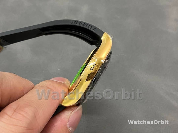 Replica Rolex Daytona 40mm Heren-116518LN-Zwarte wijzerplaat-Rubberband Zwart
