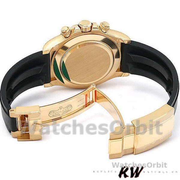 Rolex Daytona 116518LN Black Dial Yellow Gold 40mm Mens Replica Watch