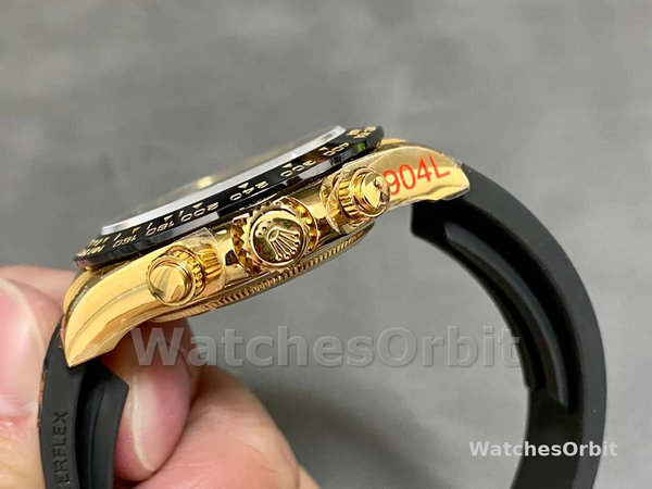 Rolex Daytona 116518LN Black Dial Yellow Gold 40mm Mens Replica Watch