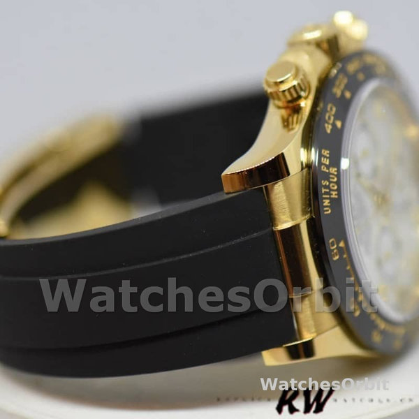 Mens Rolex Daytona 40mm Mens-116518LN-Rubber Strap-MOP Diamond Dial MOP Diamond Replica Image
