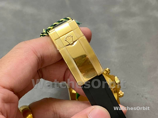 Mens Rolex Daytona 40mm Mens-116518LN-Rubber Strap-MOP Diamond Dial MOP Diamond Replica Image
