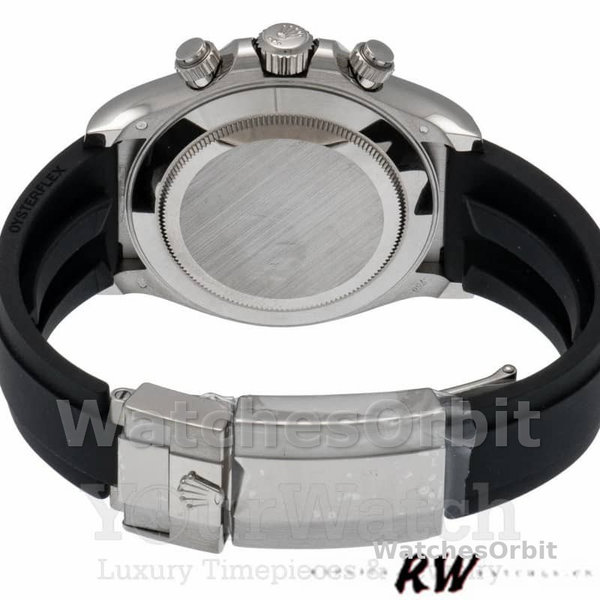 Rolex Daytona 116519 Black Dial Black Rubber strap 40mm Mens Replica Watch