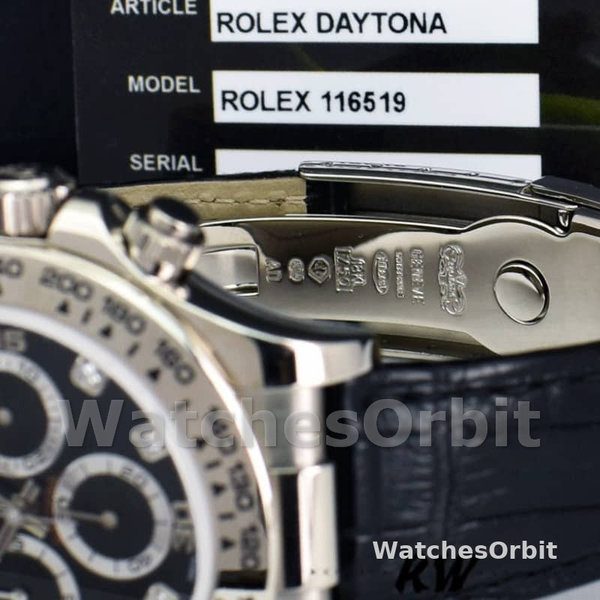 Replica Rolex Daytona 40mm Heren-116519-Zwarte Diamanten Wijzerplaat Zwarte Diamanten<br />