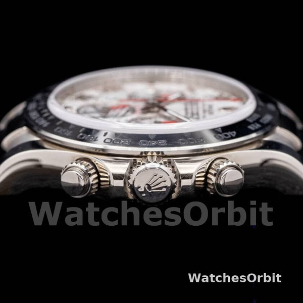 Replica Rolex Daytona 40mm Heren-116519-Zwarte Leren Band-Meteoriet Wijzerplaat Meteoriet