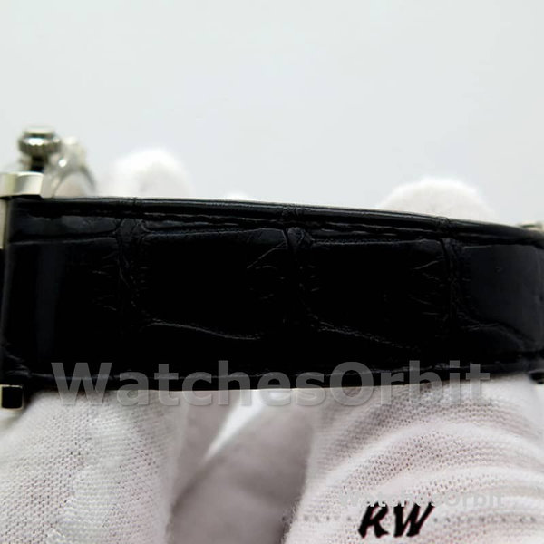Replica Rolex Daytona 40mm Heren-116519-Zwarte Leren Band-Meteoriet Wijzerplaat Meteoriet