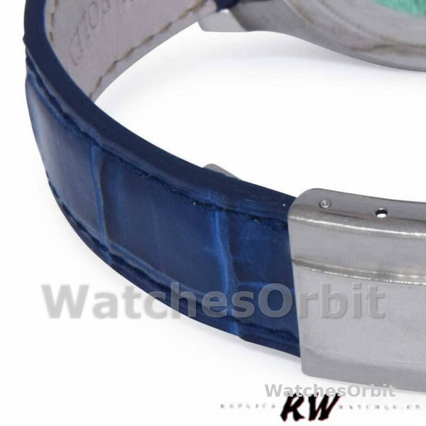 Replica Rolex Daytona 40mm Heren-116519-Blauwe Leren Band-Meteoriet Wijzerplaat Meteoriet