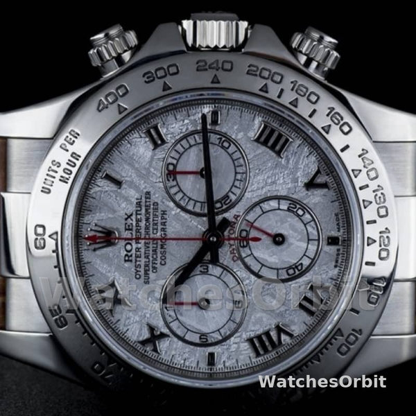 Replica Rolex Daytona 40mm Heren-116519-Bruin Leren Band-Meteoriet Wijzerplaat Meteoriet