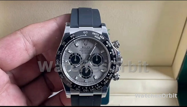 Replica Rolex Daytona 40mm Uomo-116519-Grigio Quadrante Grigio Uomo