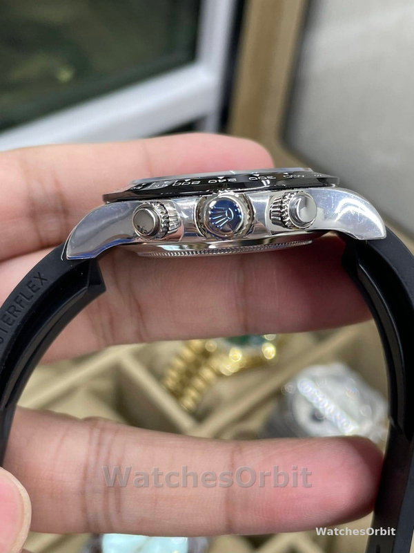 Replica Rolex Daytona 40mm Uomo-116519-Grigio Quadrante Grigio Uomo